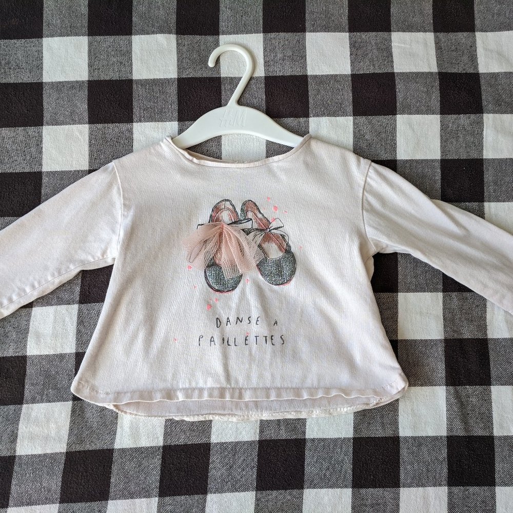 ZARA baby girl ballet shirt